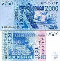 *2000 Frankov Západná Afrika - Senegal 2003-23 P716K UNC - Kliknutím na obrázok zatvorte -